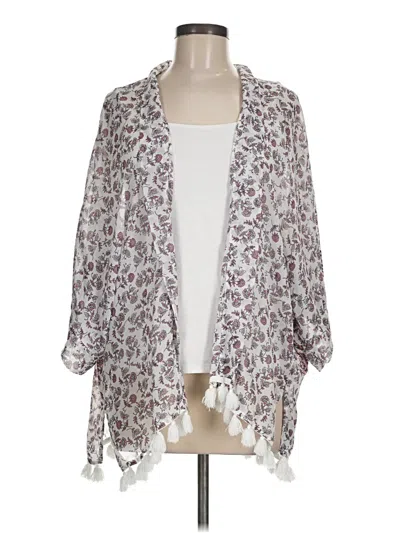 Pre-owned Garage Cardigan Sweater In White