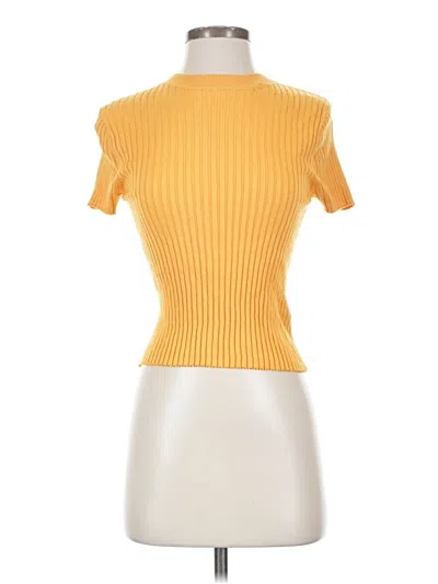 Pre-owned Garage Cardigan Sweater In Yellow