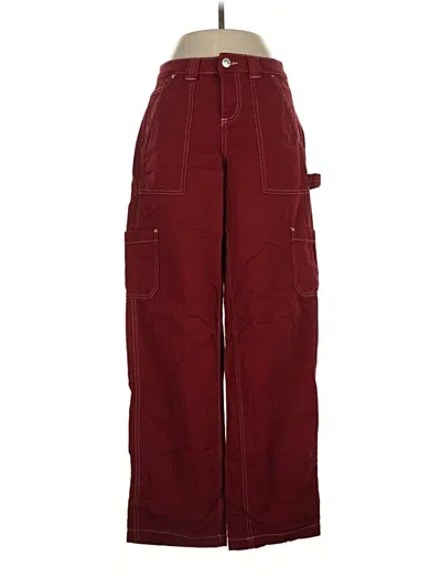 Pre-owned Garage Cargo Pants In Burgundy