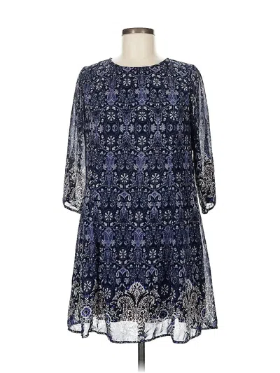 Pre-owned Garage Casual Dress In Blue