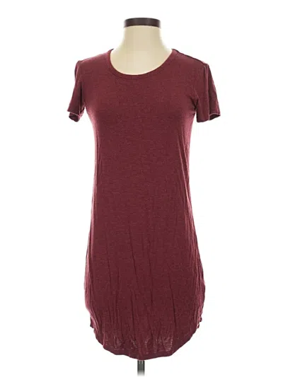 Pre-owned Garage Casual Dress In Burgundy