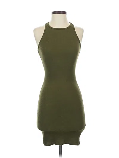 Pre-owned Garage Casual Dress In Green