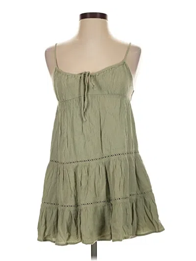 Pre-owned Garage Casual Dress In Green