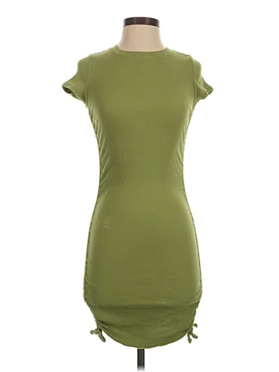 Pre-owned Garage Casual Dress In Green