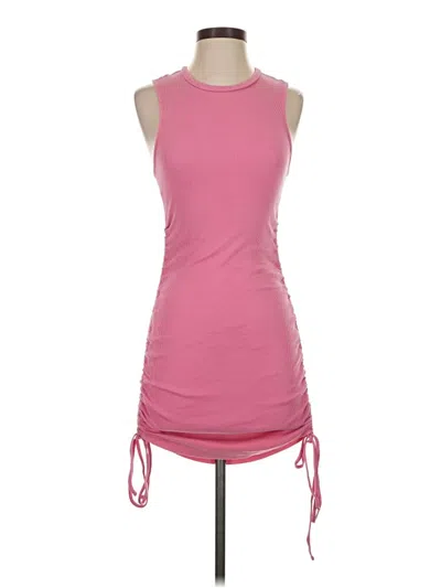 Pre-owned Garage Casual Dress In Pink
