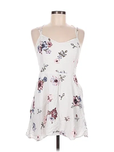 Pre-owned Garage Casual Dress In White