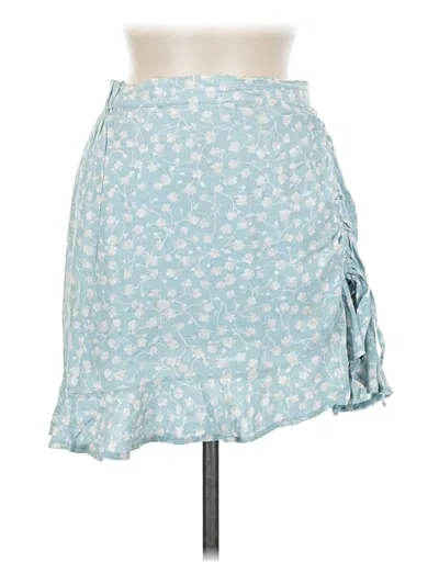 Pre-owned Garage Casual Skirt In Blue