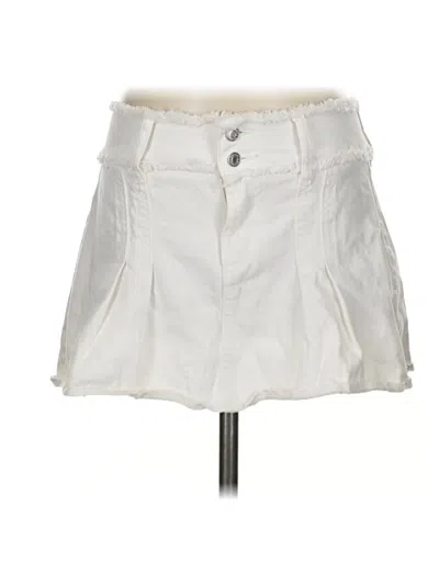 Pre-owned Garage Casual Skirt In White