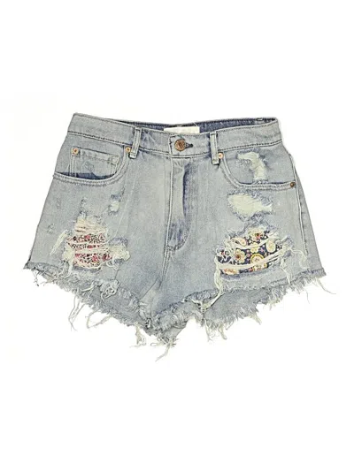 Pre-owned Garage Denim Shorts In Blue