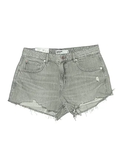 Pre-owned Garage Denim Shorts In Gray