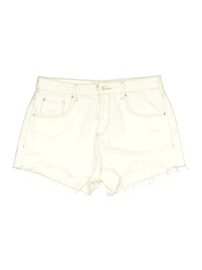 Pre-owned Garage Denim Shorts In Ivory