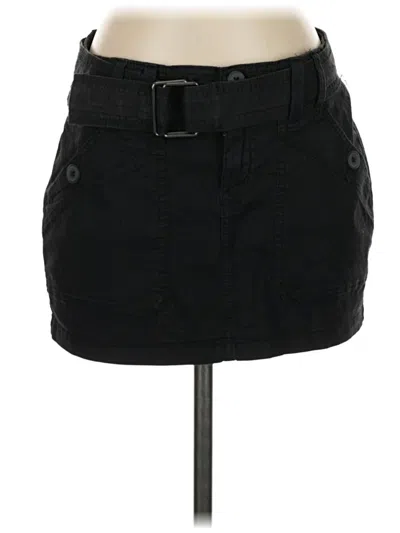 Pre-owned Garage Denim Skirt In Black