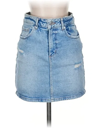 Pre-owned Garage Denim Skirt In Blue