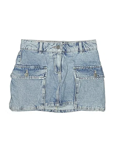 Pre-owned Garage Denim Skirt In Blue
