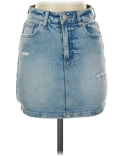 Pre-owned Garage Denim Skirt In Blue