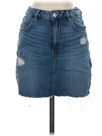 Pre-owned Garage Denim Skirt In Blue