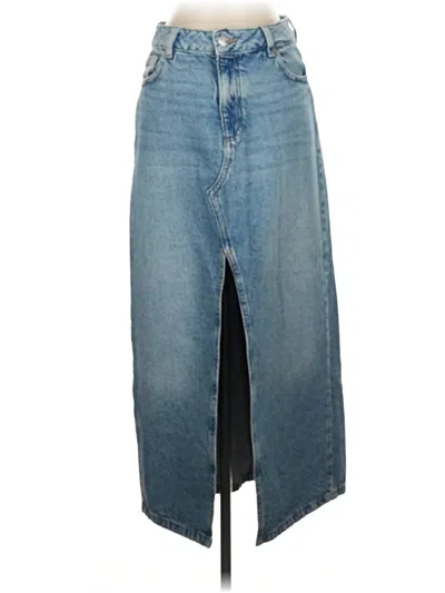 Pre-owned Garage Denim Skirt In Blue