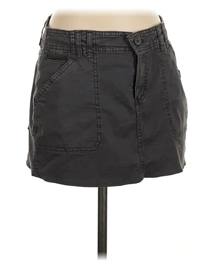 Pre-owned Garage Denim Skirt In Gray