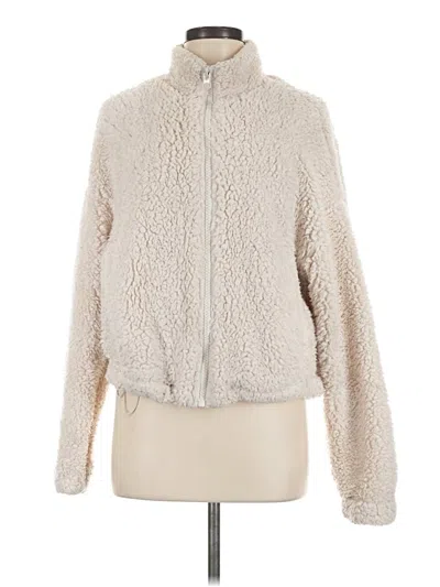 Pre-owned Garage Faux Fur Jacket In Ivory