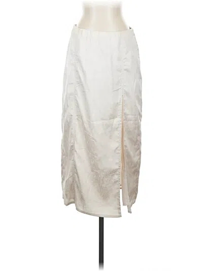 Pre-owned Garage Formal Skirt In Ivory