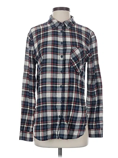 Pre-owned Garage Long Sleeve Button Down Shirt In Blue