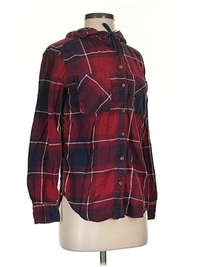 Pre-owned Garage Long Sleeve Button Down Shirt In Burgundy