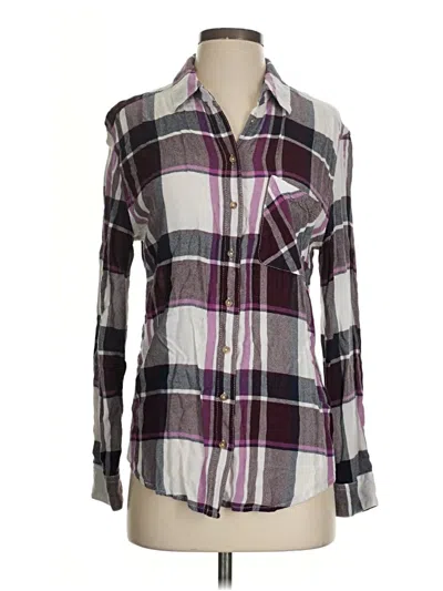 Pre-owned Garage Long Sleeve Button Down Shirt In Burgundy