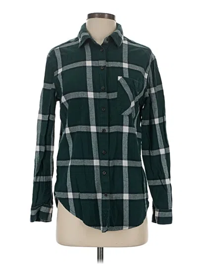 Pre-owned Garage Long Sleeve Button Down Shirt In Green