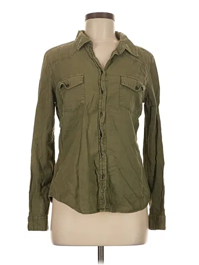 Pre-owned Garage Long Sleeve Button Down Shirt In Green