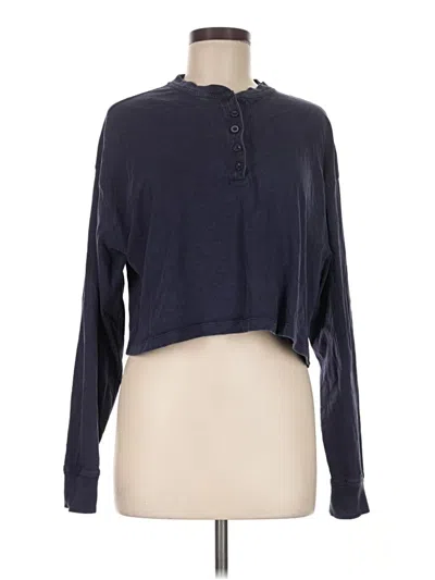 Pre-owned Garage Long Sleeve Polo Shirt In Blue