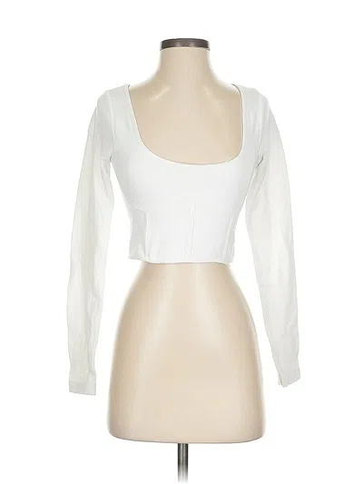 Pre-owned Garage Long Sleeve T-shirt In White