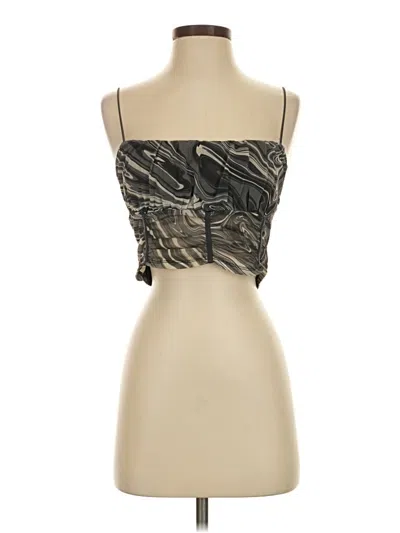 Pre-owned Garage Long Sleeve Top Black Strapless Neckline Tops