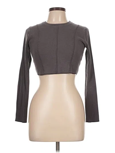 Pre-owned Garage Long Sleeve Top Gray Turtleneck Tops