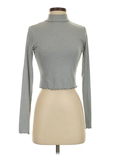 Pre-owned Garage Long Sleeve Top Gray Turtleneck Tops