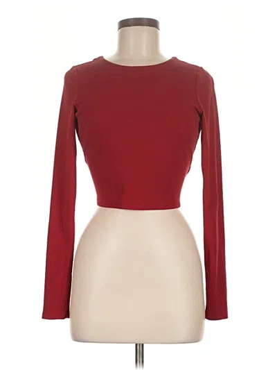Pre-owned Garage Long Sleeve T-shirt In Burgundy