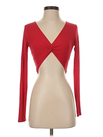 Pre-owned Garage Long Sleeve T-shirt In Red