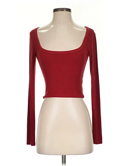 Pre-owned Garage Long Sleeve T-shirt In Red