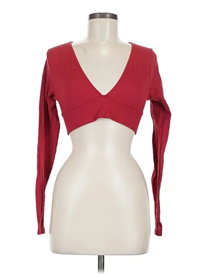 Pre-owned Garage Long Sleeve T-shirt In Red