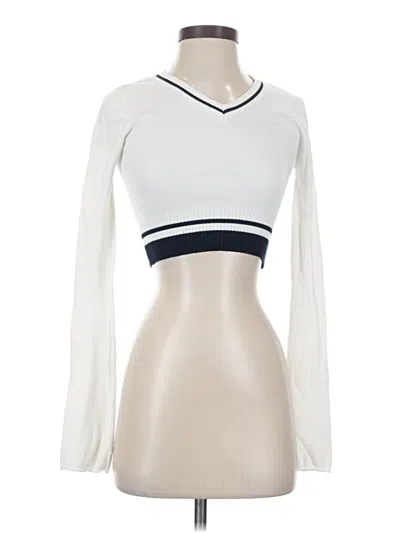 Pre-owned Garage Long Sleeve T-shirt In White