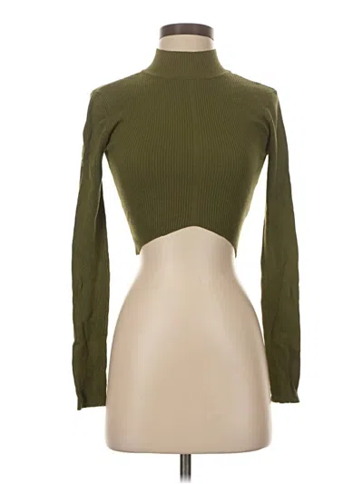 Pre-owned Garage Long Sleeve Turtleneck In Green