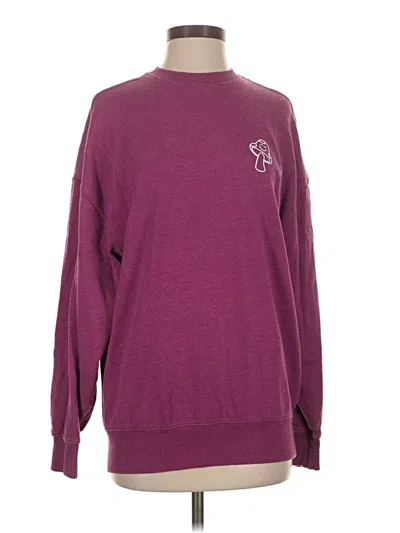 Pre-owned Garage Pullover Sweater In Burgundy