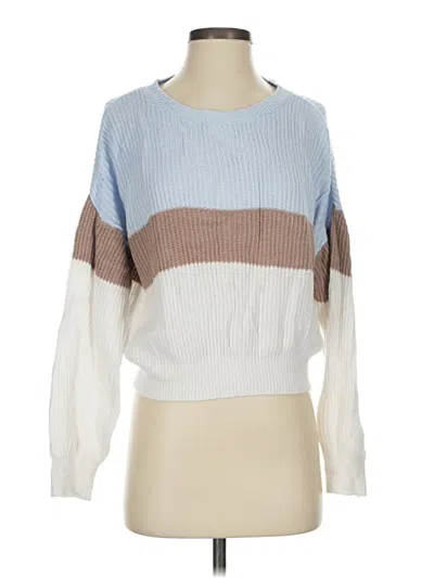 Pre-owned Garage Pullover Sweater In White