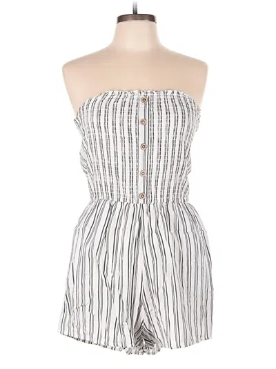 Pre-owned Garage Romper In White