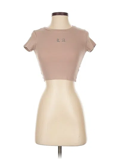 Pre-owned Garage Short Sleeve T-shirt In Brown