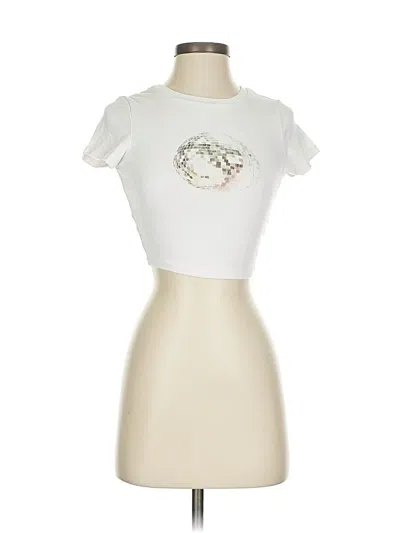 Pre-owned Garage Short Sleeve T-shirt In White