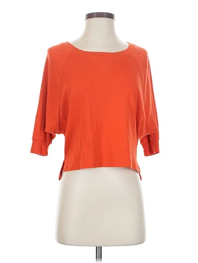 Pre-owned Garage Short Sleeve Top Orange Boatneck Tops