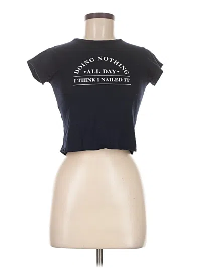 Pre-owned Garage Short Sleeve T-shirt In Black