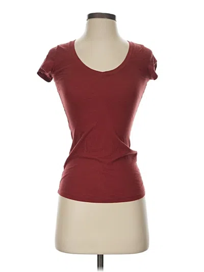Pre-owned Garage Short Sleeve T-shirt In Burgundy