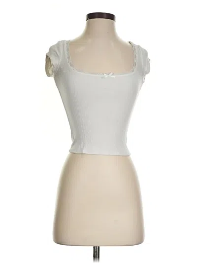 Pre-owned Garage Short Sleeve T-shirt In Ivory