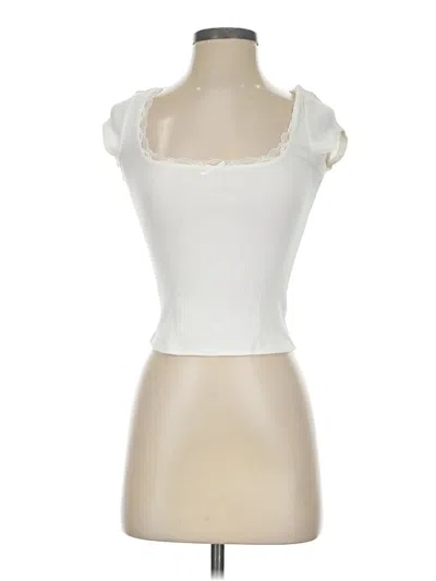 Pre-owned Garage Short Sleeve T-shirt In Ivory